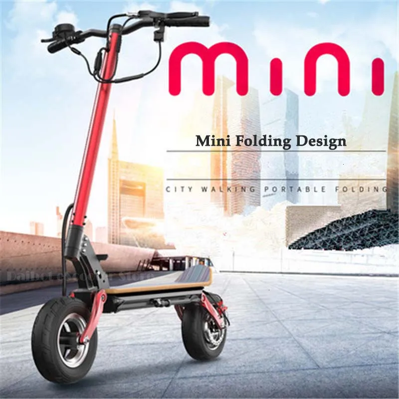 Daibot Off Road Electric Skateboard Two Wheels Electric Scooters Double Drive 10 Inch 500W Foldable Powerful Electric Scooter
