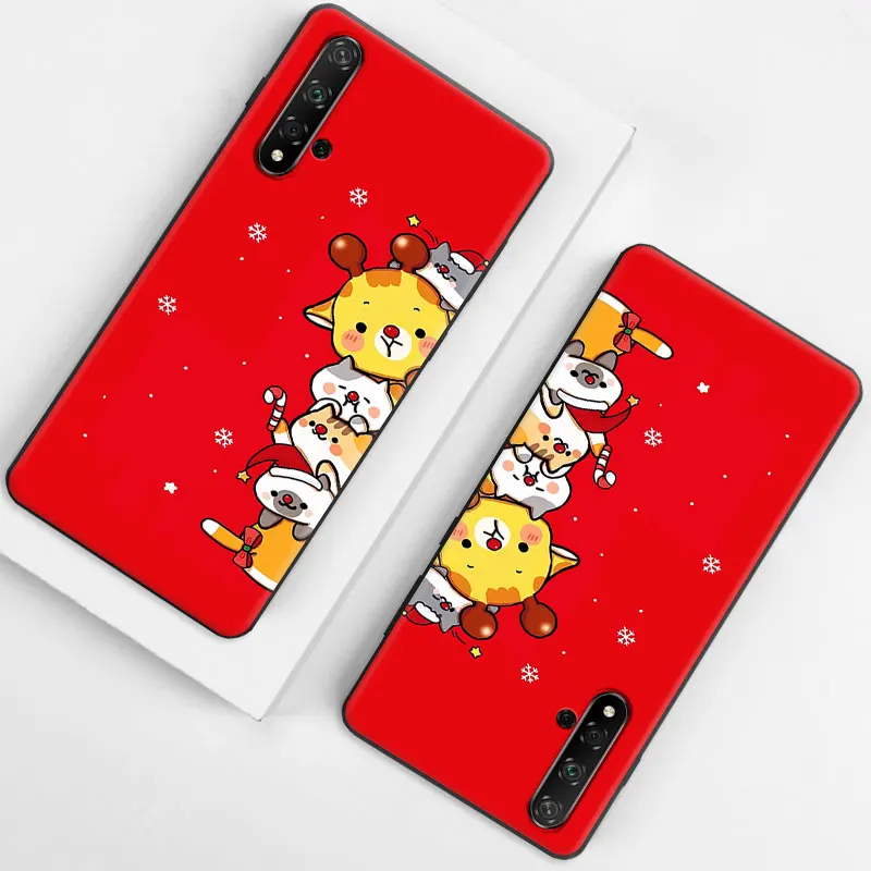 12 Чехол для Enjoy 9s гелевый мягкий чехол для телефона huawei Honor 20 20S 20Pro чехол Ультратонкий ТПУ X'mas узор протектор 10/10 Lite оболочка - Цвет: 12