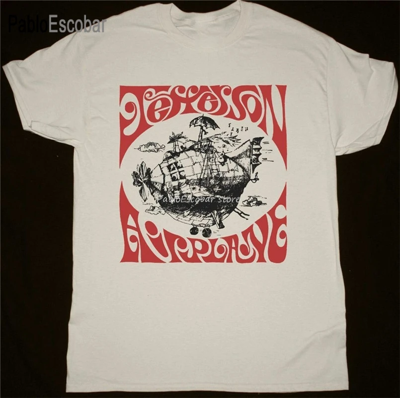 Хлопковая футболка Jefferson Airplane натуральная Psychedelic Rock Acid Woodstock Новейшая модная