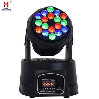 

Dj stage lighting with dmx control 18x3w moving head light of high quality with beam strobe effect for party Xmas bar