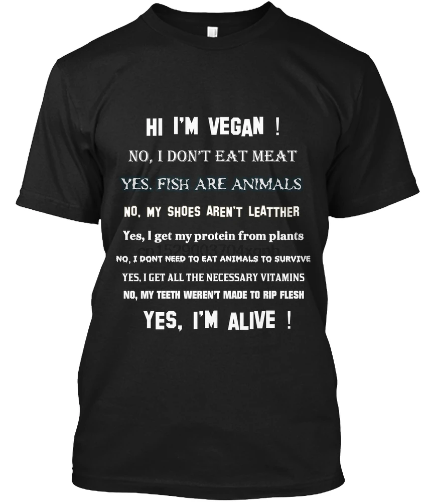Мужская футболка Hi I'm Vegan! Для женщин |
