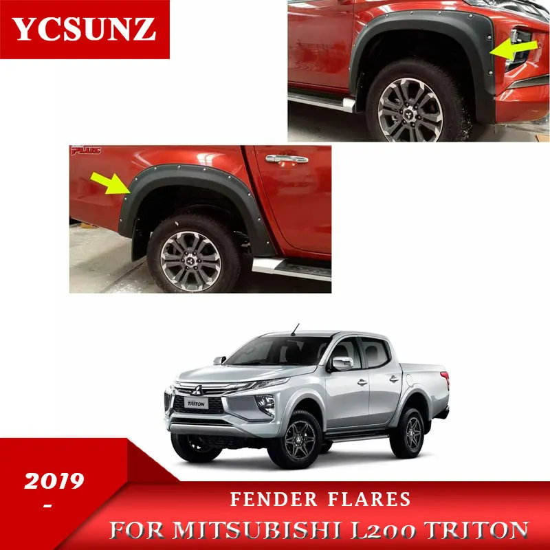 Колесные арки крыло факела брызговик для Mitsubishi L200 Triton Ram 1200 Strada Strakar Варвара с гайками двойная кабина