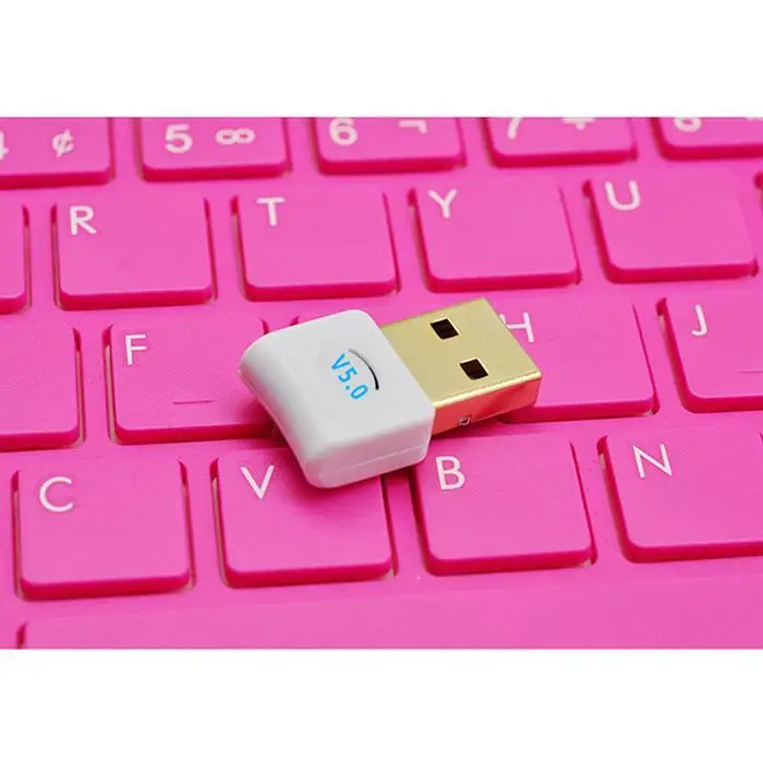Беспроводной адаптер с Bluetooth 5,0 Bluetooth Dongle 20(m) для 10(Мбит/с) USB Настольная розетка и игровой компьютер