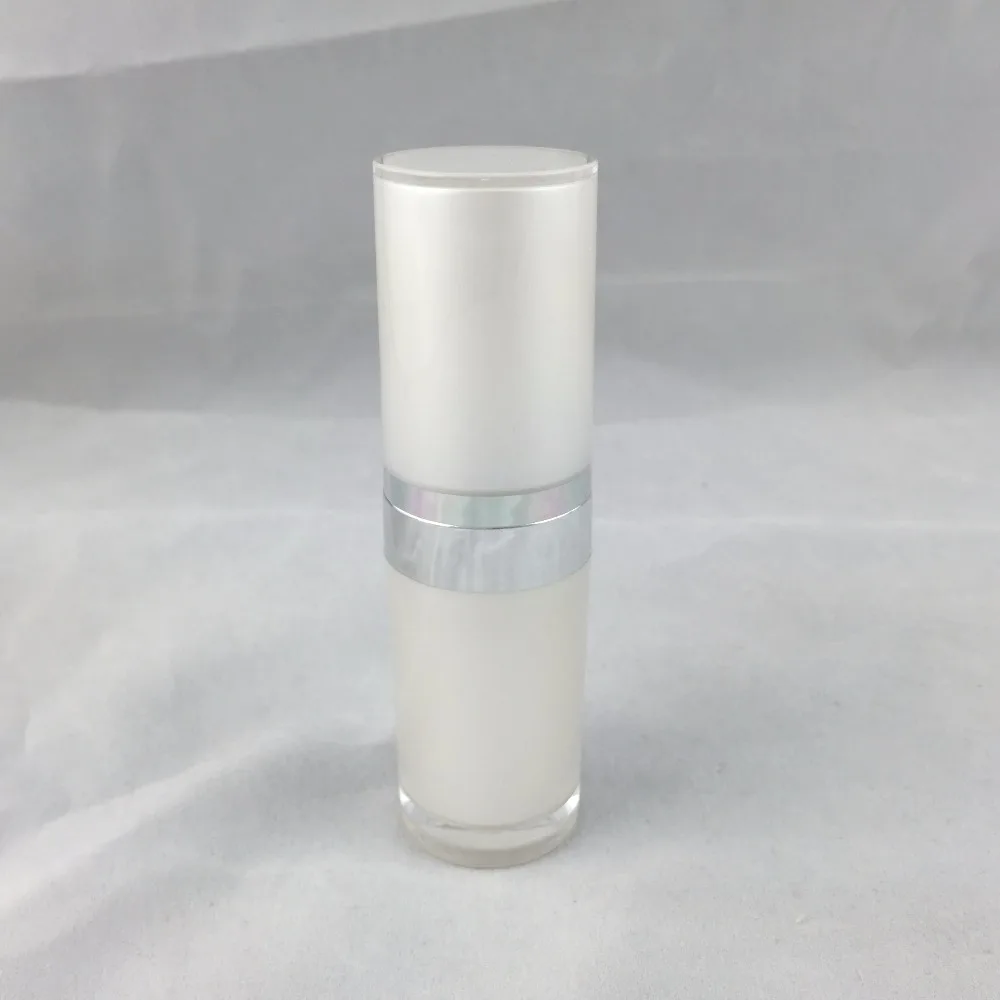 圆柱瓶珠光白银边15ml