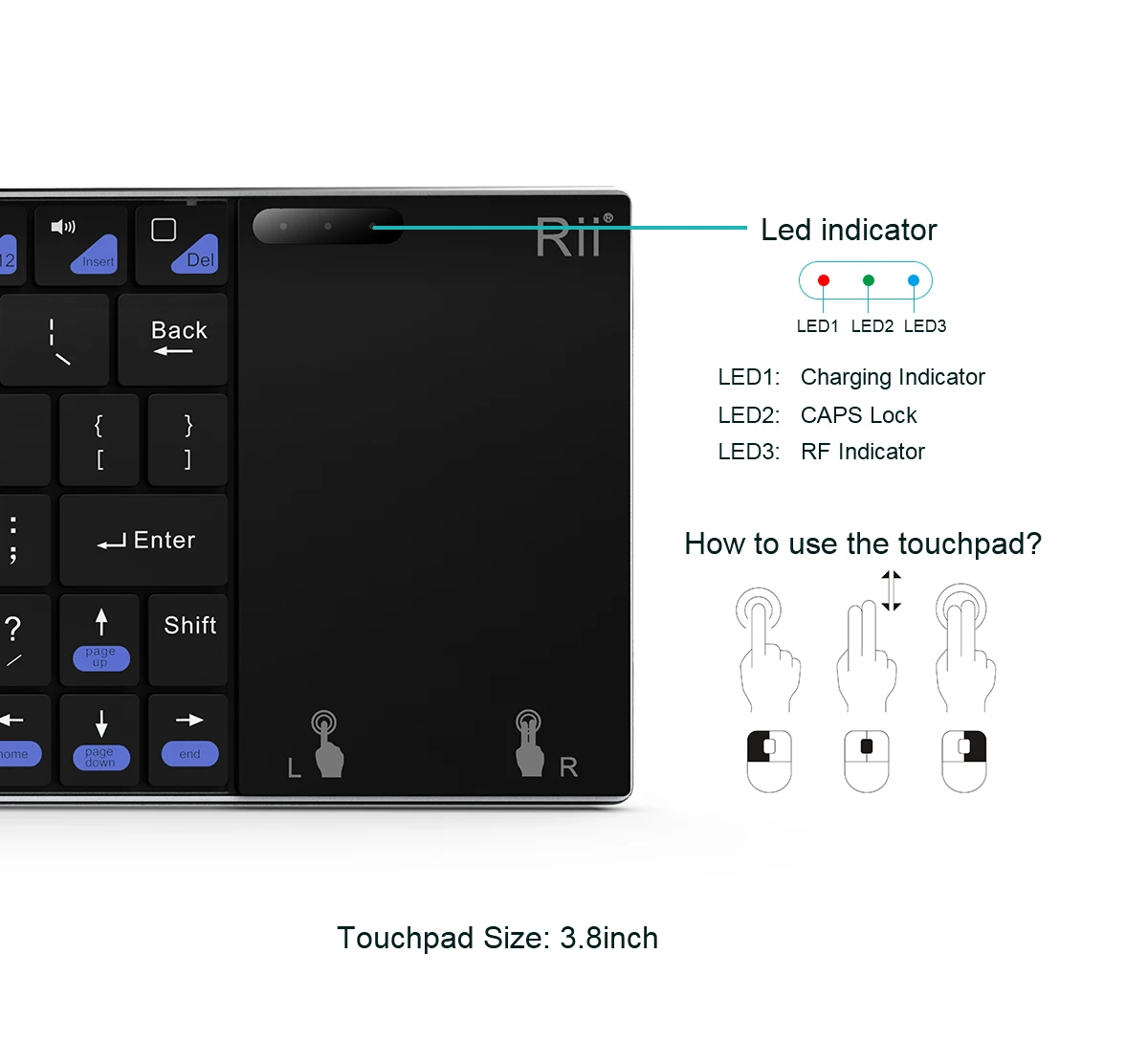 mouse para PC, Tablet, Android TV Box,