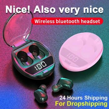

Wireless Headphone Gaming Headsets TWS Bluetooth 5.0 Earphones 9D Stereo Sports Earbuds With Microphone PK i12 i500 i9000 Pro