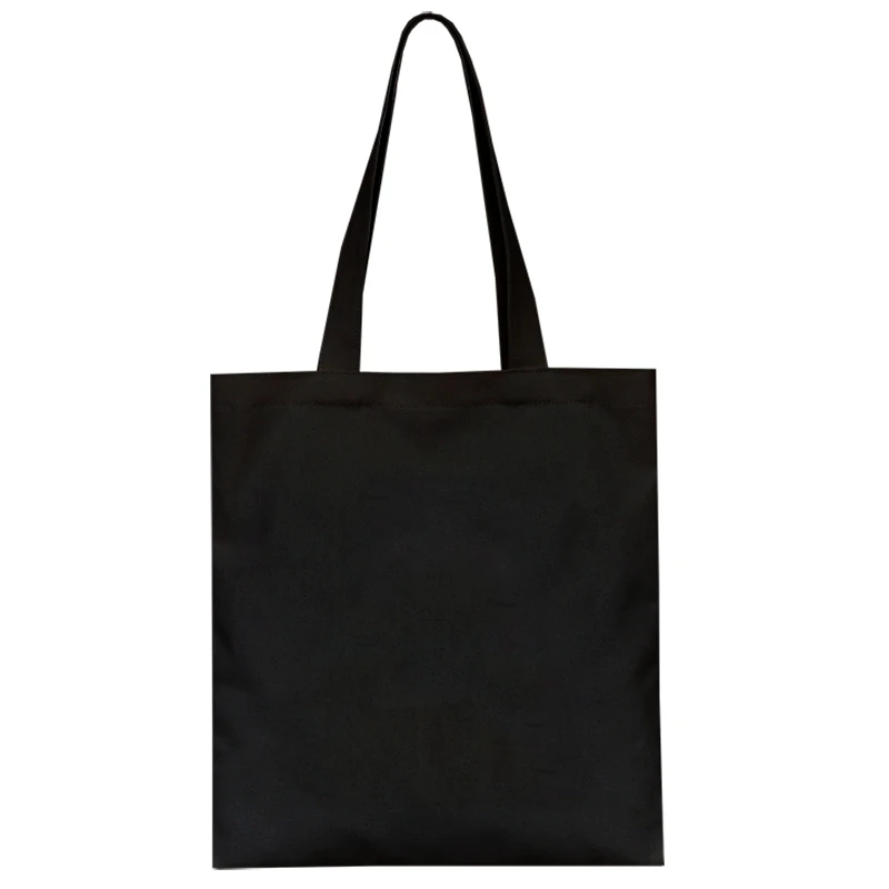 Fashion Solid Color Canvas Bag With Zipper Harajuku Female Tote Shopping Bag College Black White Original Shoulder Bag Daily Use