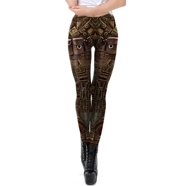 FCCEXIO Punk Rock Series 3D Print Women Leggings