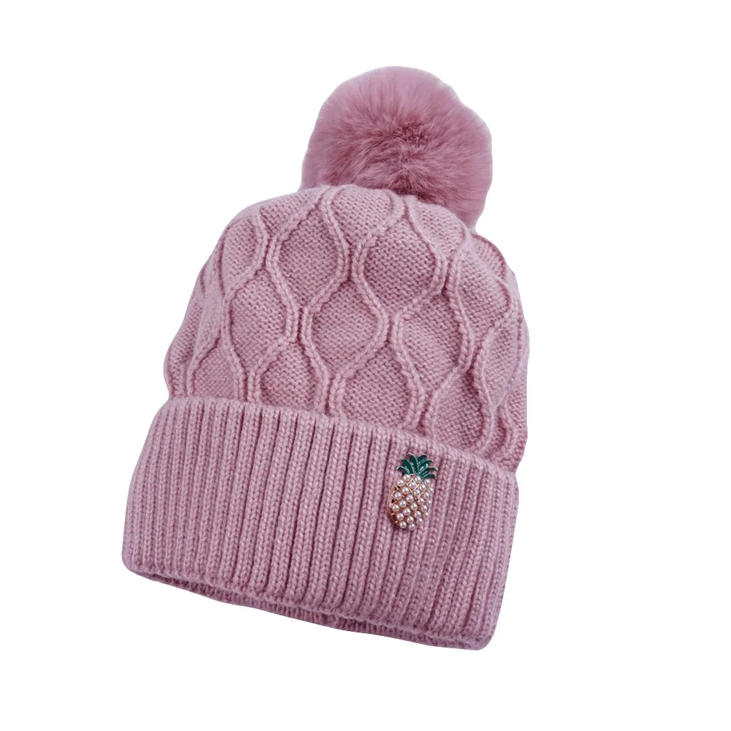 Fashion winter hats for women Curling Baseball Cap comfortable Hat Winter Warm Knitted Ball Cap czapka zimowa#pingyou