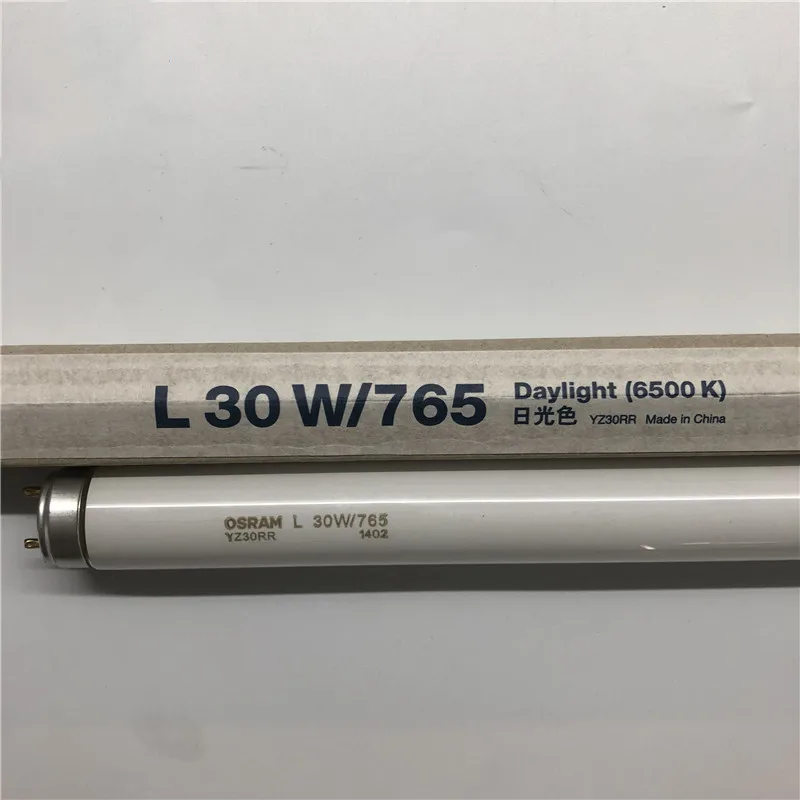 5 шт./партия флуоресцентные лампы Osram T8 L30W/765 YZ30RR флуоресцентная энергосберегающая