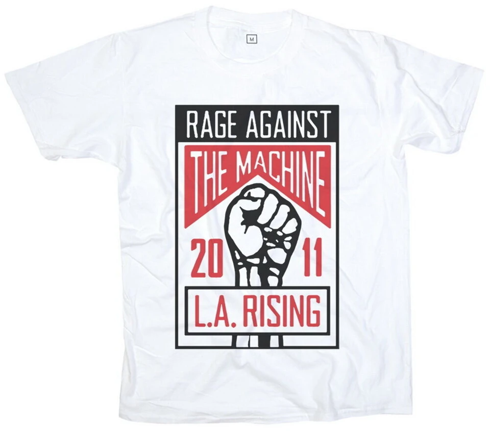 New Rage Against The Machine L.A. Rising Rock Punk Men Woman T-Shirt S M L Xl Plus Size Tee Shirt | Мужская одежда