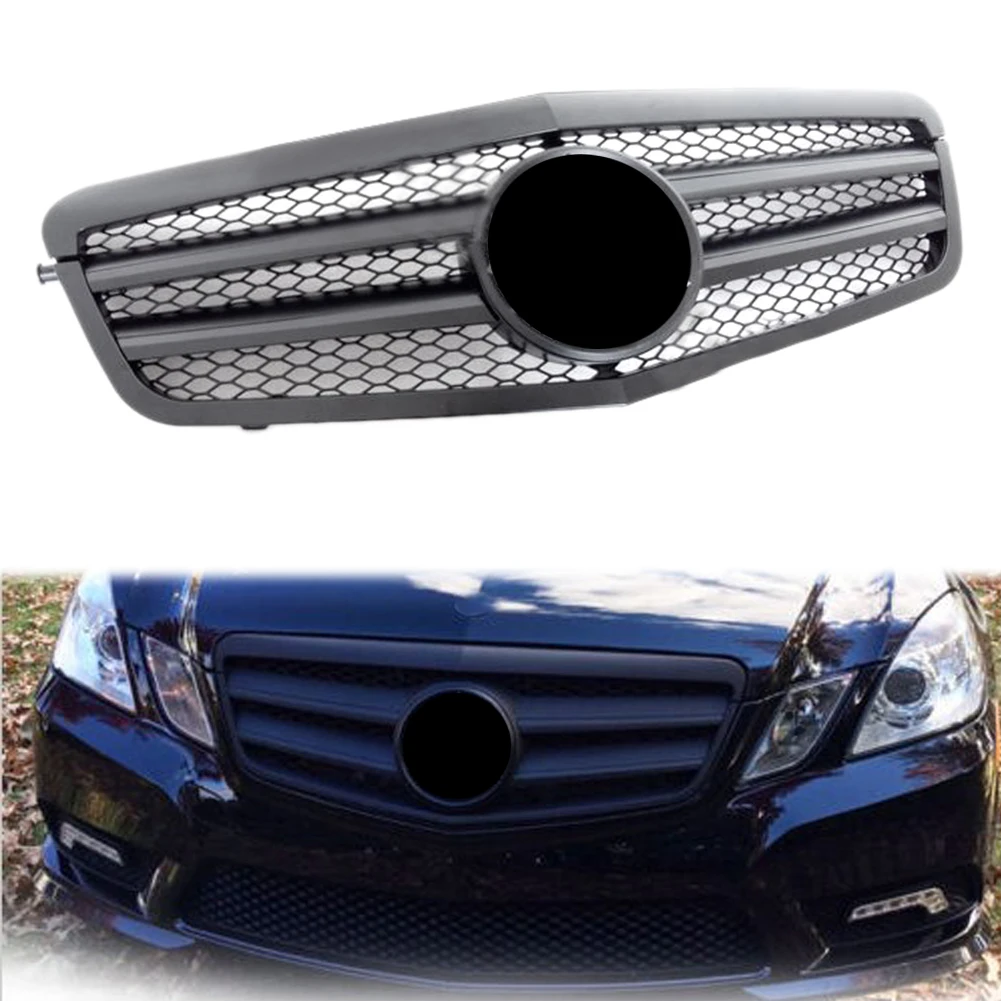 Передняя решетка Блестящий верхний гриль для Mercedes Benz E Class W212 E250 E300 E350 E500 E550 E63 Sedan