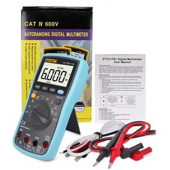 

VC17B+ Multimeter Automatic Manual Range Digital Large LCD Screen Display Low Voltage Display AC DC True RMS Measurement Tool