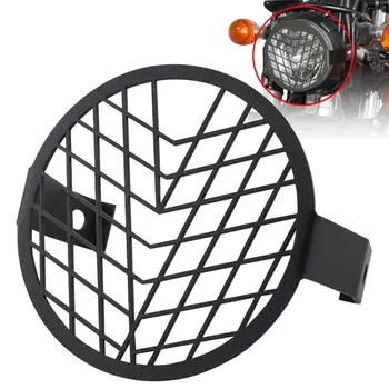 

4 Inch Front Motorcycle Headlight Mesh Grill Mask Retro Head Lamp Cover Mount Protector Guard For YAMAHA XG250 XG 250 Tricker