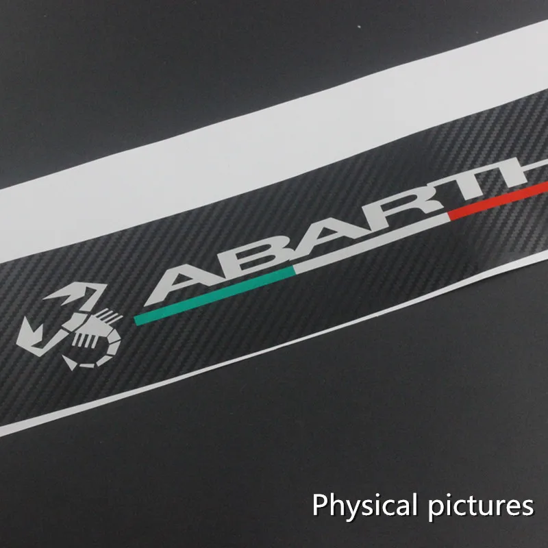 1 шт. 3D наклейки заднего бампера из углеродного волокна для Fiat ABARTH 500 500C 500L аксессуары для стайлинга автомобилей