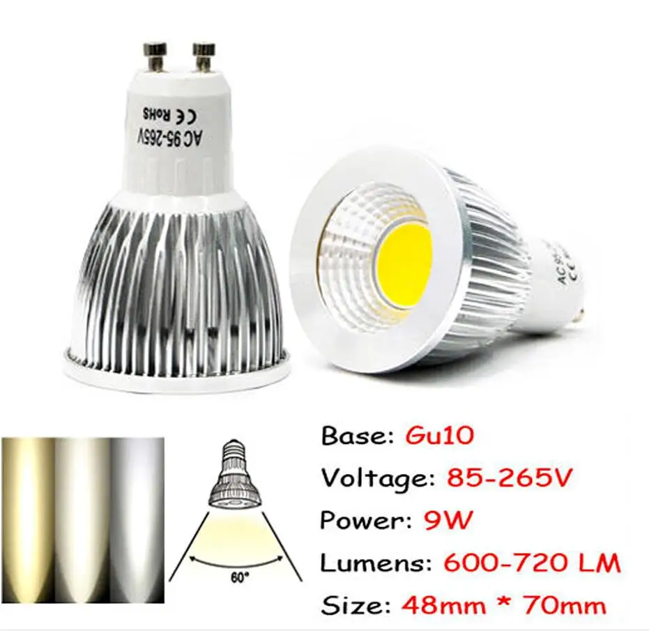 Горячая Распродажа ультра яркие красные/зеленые/MR16/GU10/E27/E14 CREE светодиодный COB