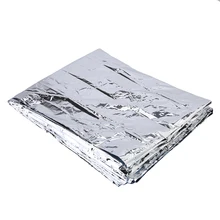  Emergency Blanket Survival Outdoor Survival Rescue Blanket Foil Thermal Space First Aid Sliver Rescue Curtain Military Blanket 