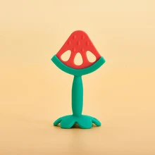 Anneau de dentition et jouet de massage en Silicone, accessoires pour bébés, jouets à mâcher en forme de fruits pour nouveau nés, sans BPA 