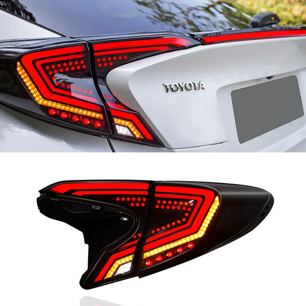 1Set Taillights Led Tail Lights Fog lamp Rear Lamp DRL + Brake Park Signal lights For Toyota C-HR CHR 2017 2018 2019 2020 | Автомобили и