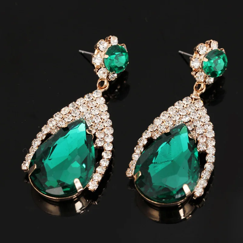Bague Ringen, 4 цвета на выбор, циркониевые серебряные 925 ювелирные изделия, роскошные серьги в форме капли воды для женщин, сапфировые серьги
