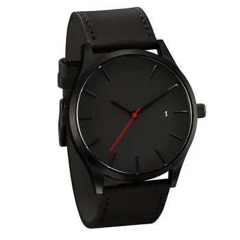 

New Couple Watch Big Dial Men's Calendar Fashion Simple Business Quartz Matte Belt Watch Women's Clock Bracelet Gifts