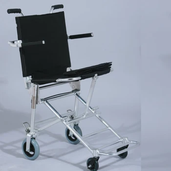 Price One Button Folding Lightweight Care Ultra Light Plane Aluminium Air Travel Hand Push Wheelchair