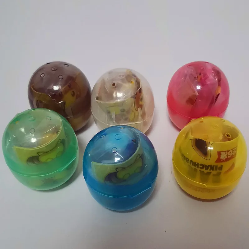 6PCS The Newest Genuine Capsules Pokemon Figurine Pikachu Ibu Small Fire Dragon Miao Frog Seeds Jenny Turtle Action Figure