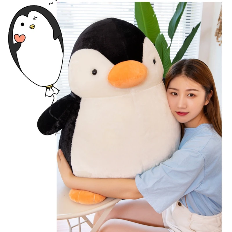 Новинка Kawaii плюшевая игрушка в виде пингвина, Большая мягкая кукла в виде пингвина, подушка в виде пингвина для девочки, подарок для ребенка, украшение 24 дюйма, 60 см