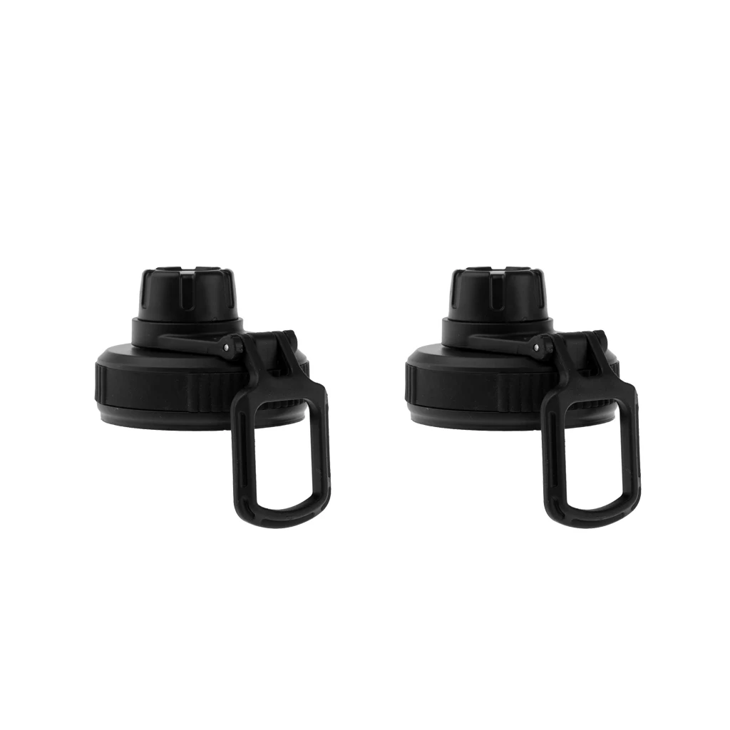 2Pcs Water Bottle Lid Replacement Cap Straw Spout Push Flip Top Lids for Stainless Steel Cup