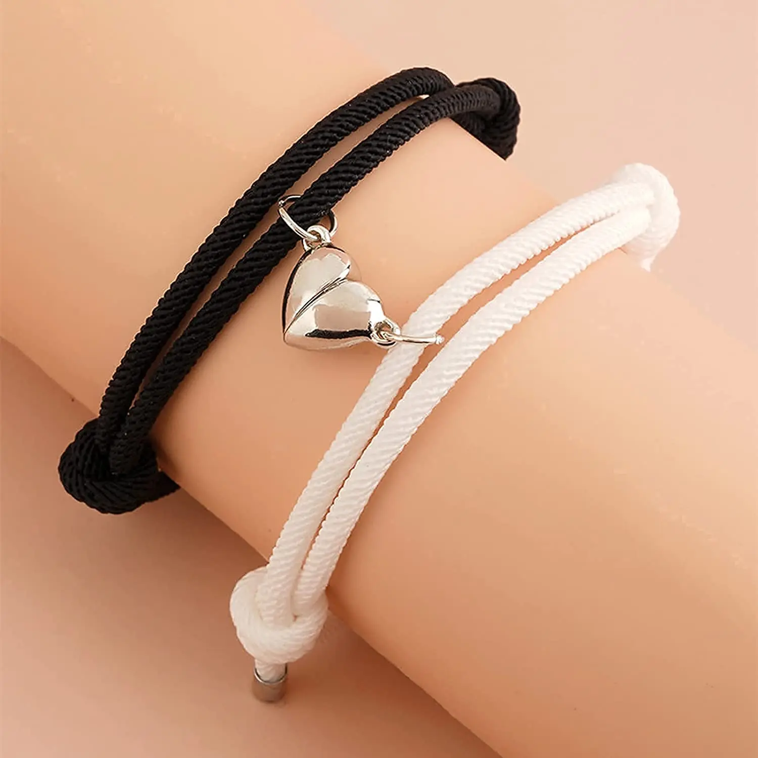 Hazel Tech Engraving Handmade Matching Couples Rope Stainless Steel ID  Bracelets Relationship Promise Bracelets Set Valentine's Day Personalized  Gift for Couples Lover - Walmart.com