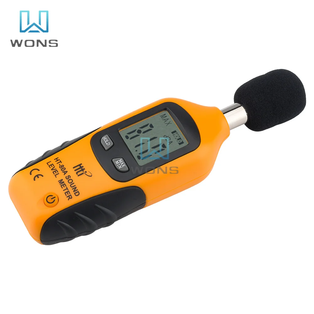 

Noise meters HT-80A Decibel Meter Digital Sound Meter 30 – 130 dB Audio Noise Measure Device For Factories Hospitals Schools