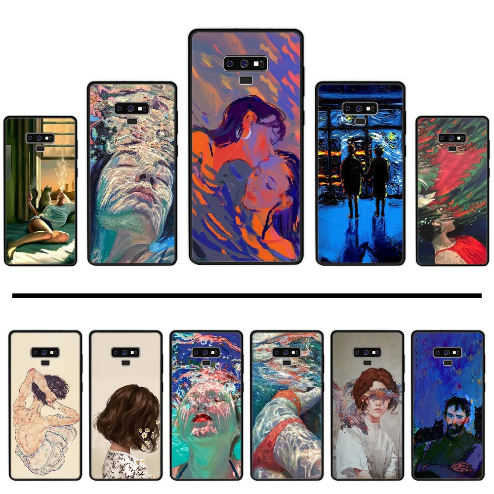 Мягкий силиконовый черный чехол для телефона Samsung Galaxy S8 S9 S10 Plus Lite S10E Note 3 4 5 6 7 8 9 10 Pro