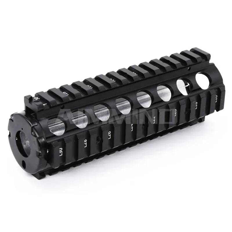 Sistema de Montagem em Trilho Airsoft Handguard 6.7 Polegada Cnc Picatinny Quad Trilhos 20mm 4 M16 Aeg Ris 2 M16 airsoft aeg ris handguard 6.7 polegada