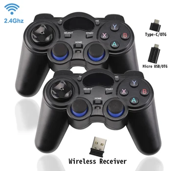 

2.4G Wireless Game Controller Joystick Gamepad with USB Receiver for PS3 Android TV Box Raspberry Pi 4 Retropie Retroflag NESPi