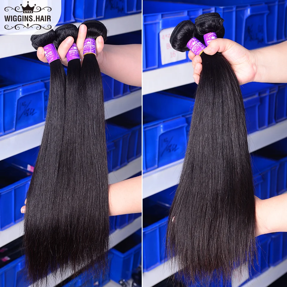 Wiggins Hair Peruvian Straight Hair 3 Bundles 8 10 12 14 16 18 20 22 24 26  28 inch Human Hair Bundles Natural Color Remy Hair - AliExpress Hair  Extensions & Wigs