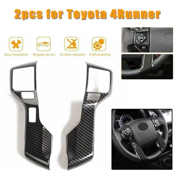 

1 Pair Steering Wheel Cover Bezel Decor Trim For Toyota 4Runner 2010-2019