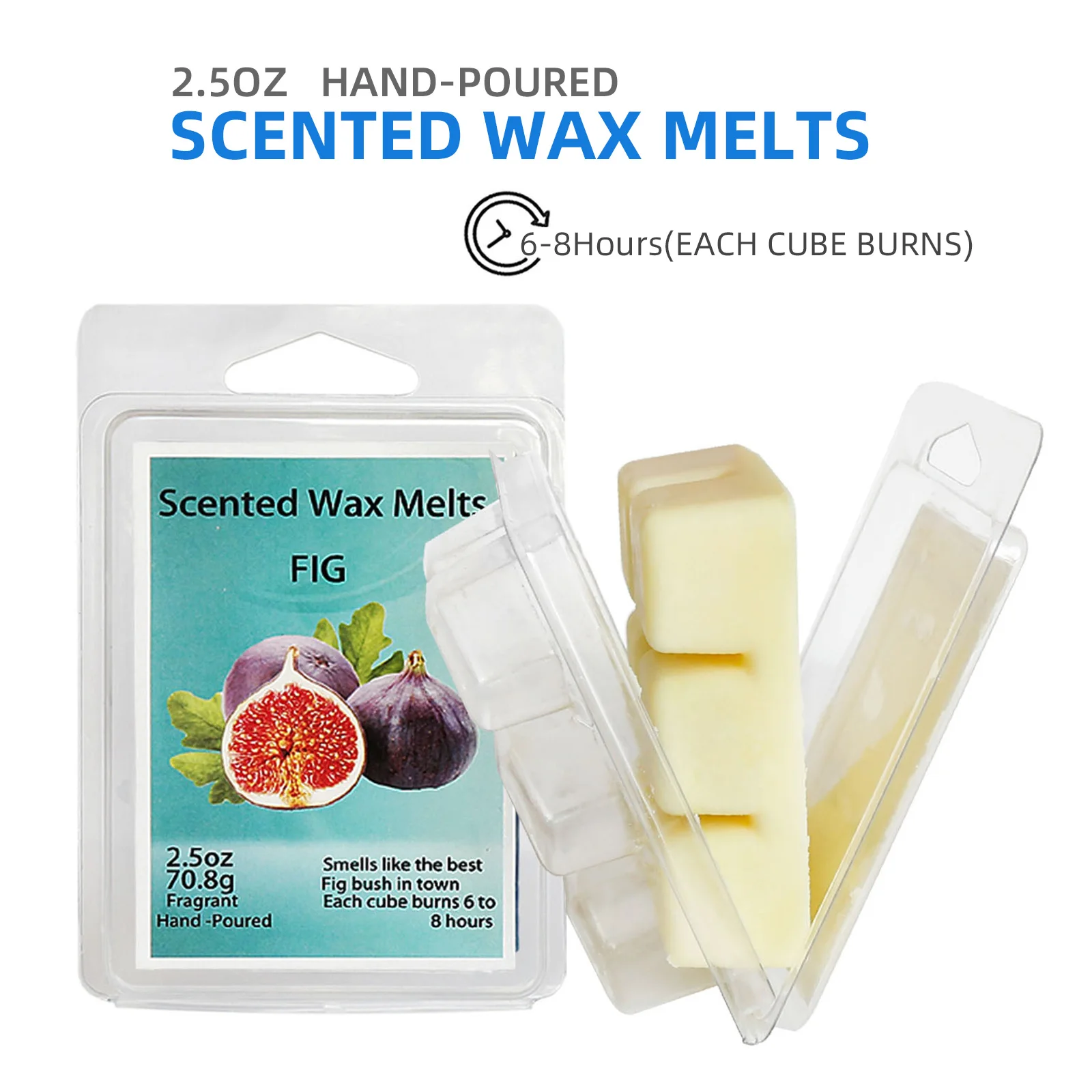 Wax Melts Wax Cubes, Scented Wax Melts, Scented Wax Cubes, Soy Wax Cubes  for Warmers, Soy Wax Cubes Candle Melts 8 Pack (8x2.5oz)
