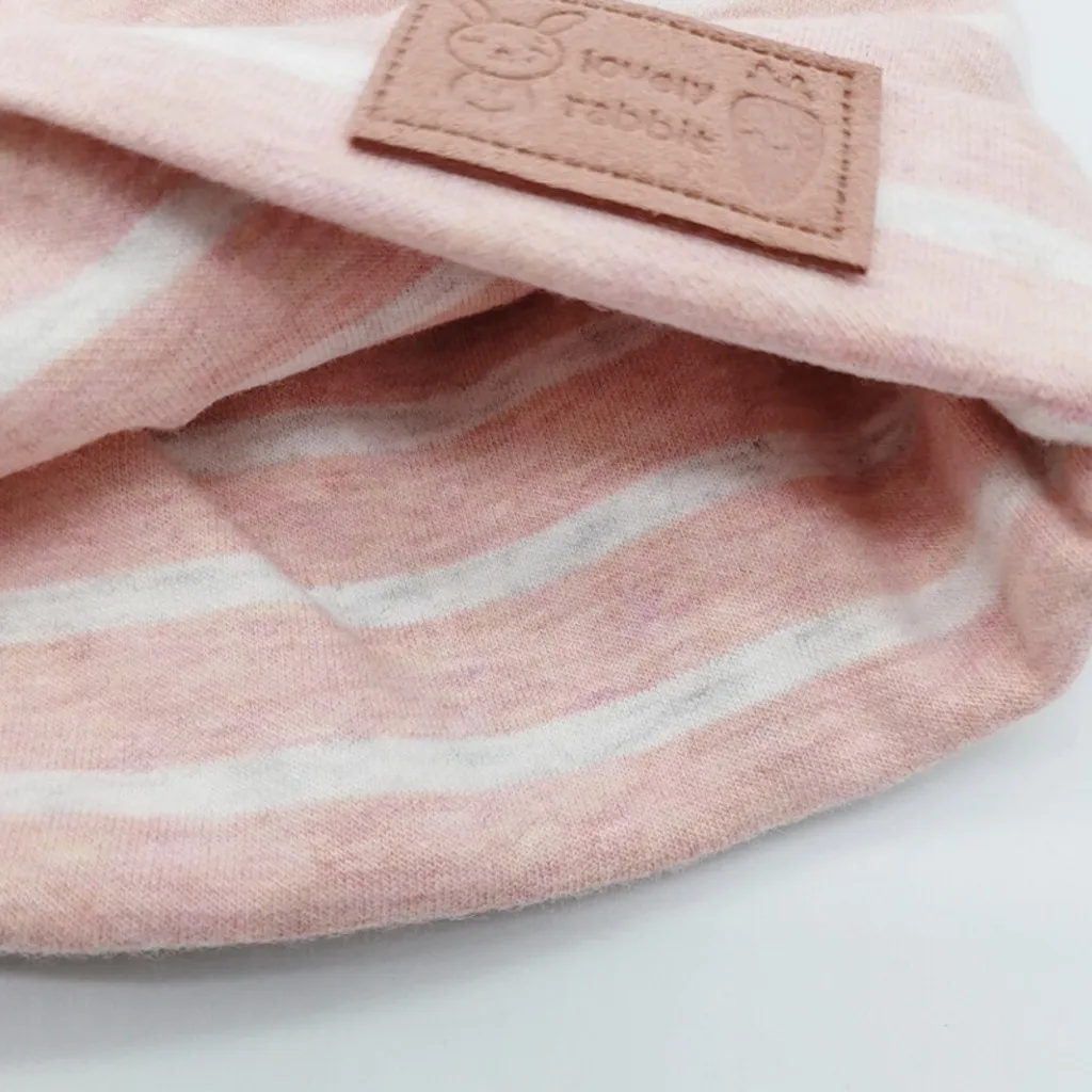 Baby hat autumn and winter thick warm striped cartoon bunny hat Thicker Warm Childs Kids Soft Newborn baby Boys Girls Toddler