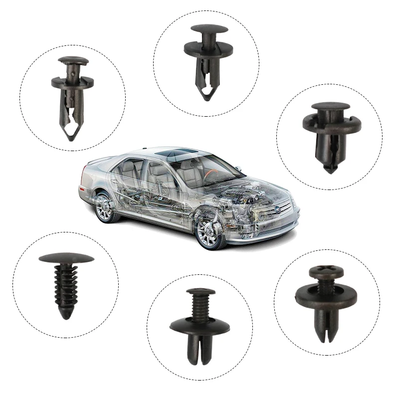 190pcs 6 Size Auto Fastener Clips Mixed Car Clips Retainer Rivet Door Panel Fender Liner Bumper Fender Trim Car Accessories - Image 6