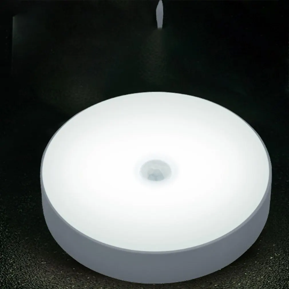 Led Human Body Sensor Night Light Usb Charging Bedside Lamp Baby Feeding Night Aisle Wardrobe Cupboard Lamp