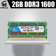 VEINEDA память ddr3 2 Гб оперативная память ddr3 1066 МГц для dimm ddr3 оперативная память Совместимость все Intel AMD ноутбук PC3-12800 204pin