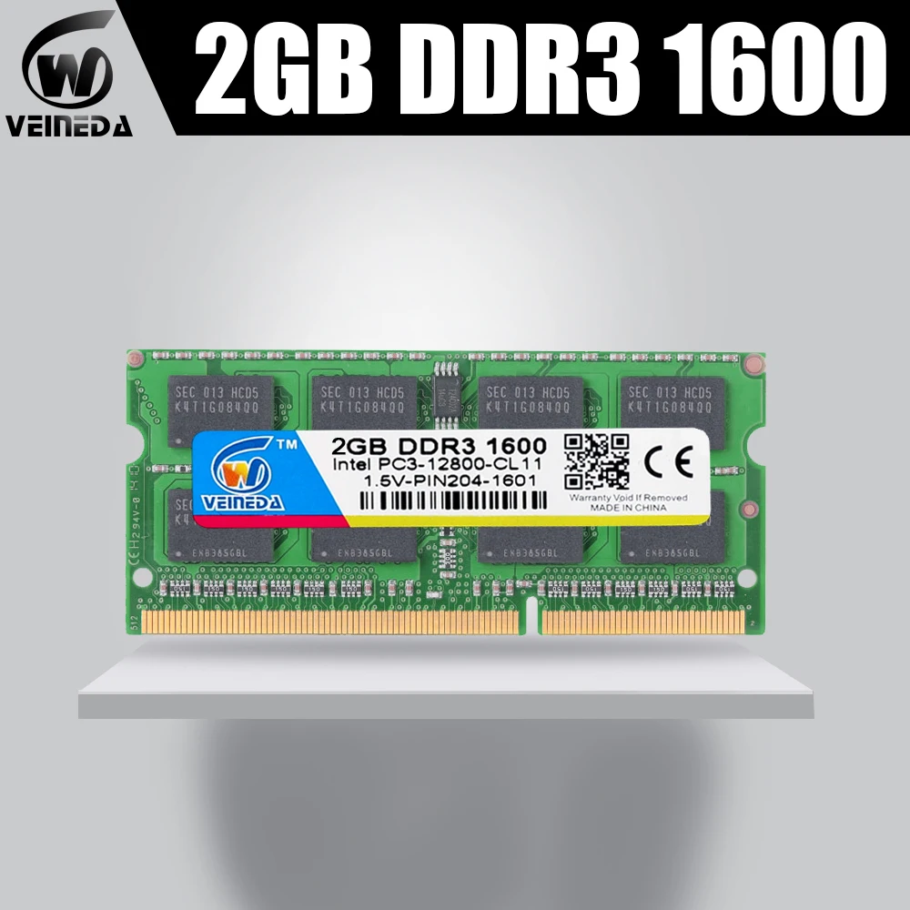 Память VEINEDA ddr3 2 Гб оперативная память 1066 МГц для dimm совместимая со всеми