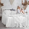 Pure Linen Flat Sheet, Hotel Quality, Flat Sheets, King and Queen Size, Cool and Breathable, Soft Bed Sheet 1