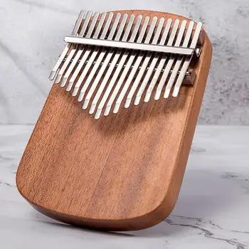 

17 Keys Kalimba Thumb Piano Mahogany Spruce Panel Round Corner Classic Musical Instrument Wood Keyboard for Beginners