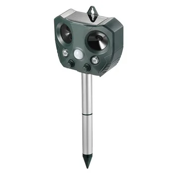 

Solar Powered Ultrasonic Pest Repeller Waterproof Outdoor Animal Repeller Deterrent to Repel Cats Dogs Birds Rabbit Squirrel