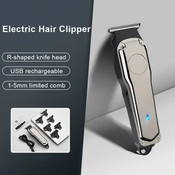 

Barber Portable Electric Hair Clippers For Men With Limit USB Rechargeable Haircut Cutter Machin Men Hair Razor Beard Trimmer