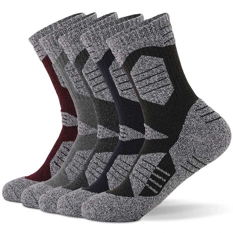 Ski Socks Winter Thermal Skiing Socks Men Outdoor Sports Snowboard Cycling Hiking EU39-47 2Pairs/Lot