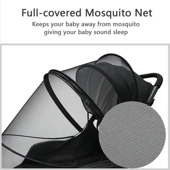 

Universal Full-covered Baby Insect Mosquito Repellent Net with Dual Zippers for Baby Strollers Pram Car Seat Umbrella Bed