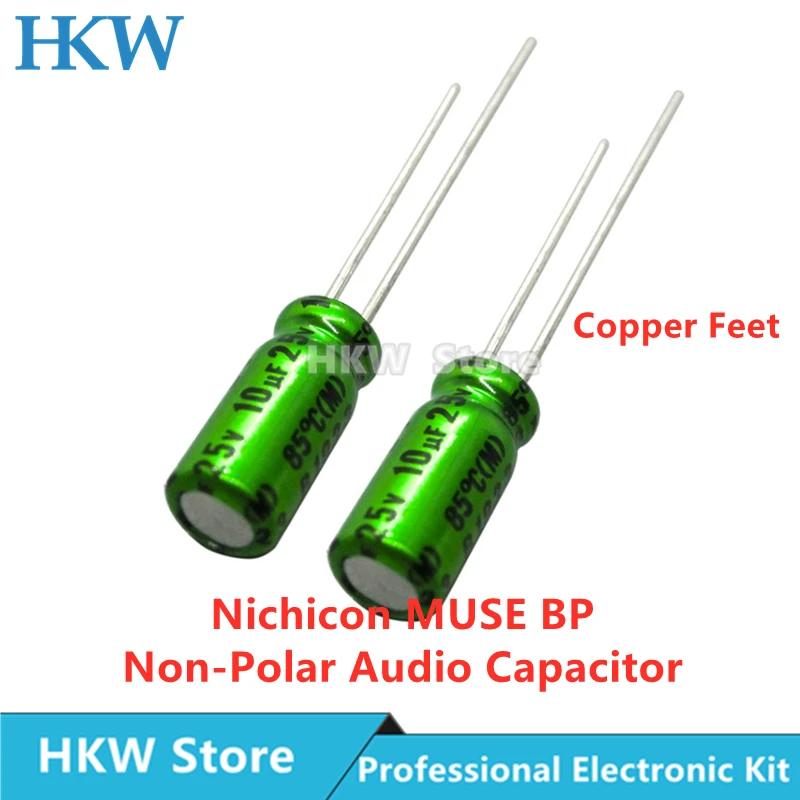 10 шт./лот Nichicon MUSE BP ES неполярный биполярный HiFi аудио конденсатор 4 7 мкФ 22 47 100 16V 25V 50V