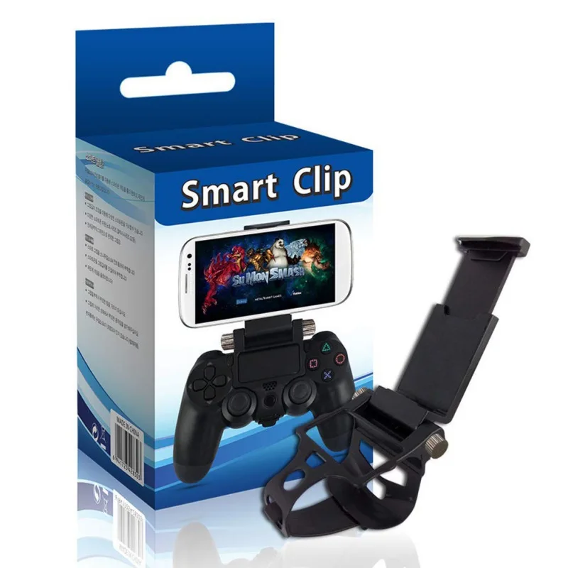 Adjustable Phone Bracket Gaming Gamepad Wrap Holder Mount For PS4 Controller Smart Mobile Phone